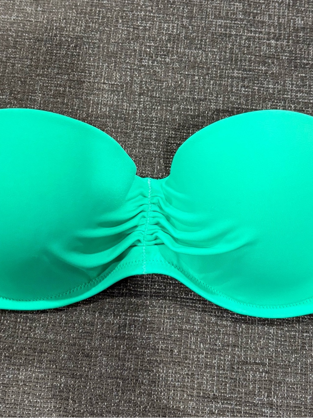 Victoria's Secret Teal Strapless Bandeau Swim Top